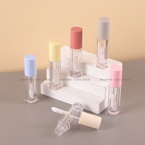CAIYA 5ml nuovo metallic gold argento blu viola rotonda trasparente lip gloss bacchetta tubi trasparente liptint bottiglia grande bacchetta applicatore - Product Image 3