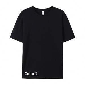 T-shirts 100% coton coupe ample pour hommes confortables et respirants pour la maison ou l'extérieur Logo personnalisé Prix bas - Product Image 4