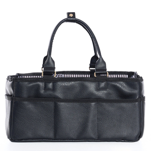 Mode féminine personnalisée, organisateur de couches de grande capacité pour dames, fourre-tout en <span class=keywords><strong>cuir</strong></span> végétalien PU Caddy de couches pour bébé - Product Image 1