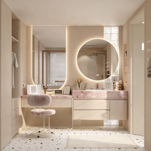 Systèmes de rangement et armoires modernes personnalisés Balom, ensemble de meubles de chambre à coucher de luxe avec dressing intégré et organisateur de garde-robe - Product Image 3