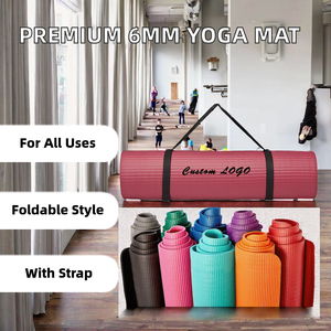 Tapete de Yoga NBR de Doble Capa de Alta Calidad, 15 mm, Duradero, Marca Ningyue, 183x61 cm, Venta al Por Mayor del Fabricante, Personalizable, en Stock - Product Image 4