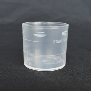 30ml透明プラスチック計量カップ 液体計量ビーカー 実験室/薬局用 - Product Image 3