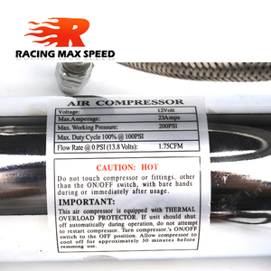<span class=keywords><strong>Compresor</strong></span>/Bomba de Aire <span class=keywords><strong>para</strong></span> Suspensión de Automóvil de Alta Calidad, 12V CC, 480c MAXPOWER, Salida de 200 PSI, 3/8 o 1/4 - Product Image 1