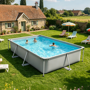 <span class=keywords><strong>Piscine</strong></span> pliable en PVC <span class=keywords><strong>de</strong></span> type cadre pour enfants, animaux domestiques et adultes, <span class=keywords><strong>piscine</strong></span> hors sol portable pour l'extérieur et le jardin - Product Image 2