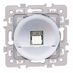 Grade 3 TV Silver SQUARE CAT6A STP Prise RJ45 blindée Fiches et prises de haute qualité - Product Image 1