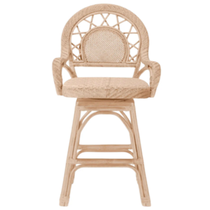Katalina Swivel Counter <b>Stool</b> Woven/Wicker/Rattan/Cane Durable High Bar <b>Stool</b> for Home Bar & <b>Dining</b> Room - Product Image 4