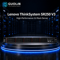 Serveur en rack ThinkSystem SR250 V3 1U |   Intel Xeon E-2486 8 cœurs |   128 Go DDR5 ECC |   Carte graphique RTX |   Inférence IA en périphérie |   Stock