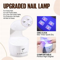 Kit d'extension d'ongles pour débutants, avec capsules réutilisables, colle, gel, lampe UV double lumière, en métal/plastique, pour une manucure facile à domicile ou en salon