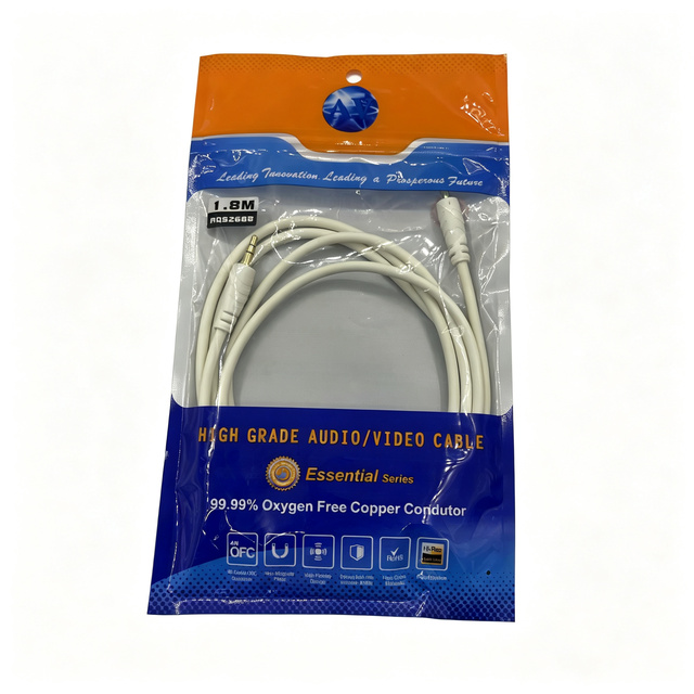 Factory Wholesale Golden Plated 3.5mm to 3.5mm Car Audio Cable with PVC Jacket for Mobile Accessories Computer Data Cable
