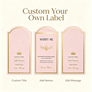 Etiquetas Rectangulares Personalizadas al por Mayor para Bodas, Etiquetas Autoadhesivas de Papel con Estampado Dorado, Paquete a Granel para Regalos y Manualidades - Product Image 6