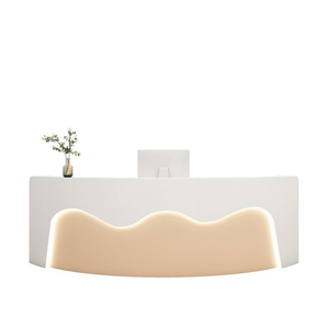 Thiết kế tối thiểu tóc y tế thẩm mỹ viện cửa hàng quần áo cơ sở đào tạo phía trước bàn tủ bán lẻ quầy tiếp tân quầy bar - Product Image 5