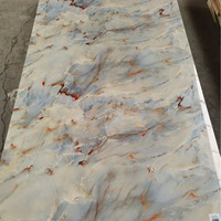 Prix d'usine, panneau mural en PVC marbré UV, 2,5 mm, 2,8 mm, 3 mm, panneau mural en pierre marbrée pour la décoration murale de la maison