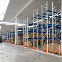Estantería de Almacenamiento de Acero Q235B, Sistema Industrial de Estanterías para Paletas de Alta Resistencia, Capacidad de 2000 kg, Vigas Ajustables