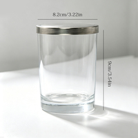 Porte-bougie en verre teinté personnalisé LKA07M 2027, fabriqué en usine, couleur rose/menthe, finition givrée, décoration pour la maison pour la Saint-Valentin, 29