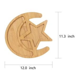 Wooden Star Moon Shaped Bread Cup <b>Mat</b> Insulation Placemat <b>Plate</b> Solid Wood Home Desktop Coaster - Product Image 4