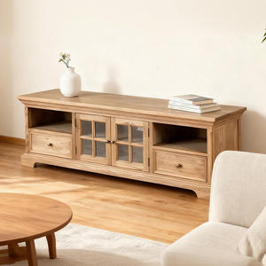 Fabriek Op Maat Ontwerp Houten Tv-Kast Met Mand Laden Voor Huismeubilair Voor Gebruik In De Woonkamer - Product Image 5