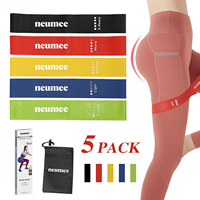 Bandes de résistance en latex TOPKO avec logo personnalisé, bandes pour les hanches, bandes de yoga, ensemble portable codé par couleur pour la salle de sport, l'entraînement physique