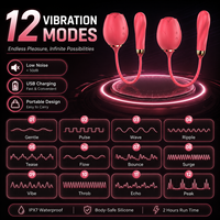 Premium Tragbares U-förmiges Massagegerät mit Doppelkopf-Vibration, Magnetisches Aufladen, Individuelles Logo Möglich
