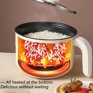 Casserole électrique 1,7 L avec cuiseur vapeur, mini-casserole multifonction portable, pot à nouilles pour la maison - Product Image 3