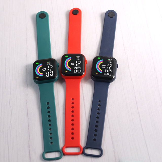 New Student Electronic Watch Cheap Silicone Lighting Sport Child LED Watch for Kids Digital Watches Reloj Para
