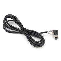 Cable de Transmisión de Señal M12 Aviation Hembra a RJ45, Cable Ethernet Industrial, Cable de Conexión Impermeable para Sensor