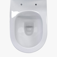 Dernière porcelaine sans monture P piège deux pièces placard à eau toilette dans les articles sanitaires bols de toilette Design et Wc bol pour salle de bain