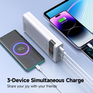 Batería Externa ROMOSS Sense8PF de 30000mAh, Cargador Portátil de Carga Rápida de 22.5W, 3 Entradas y 3 Salidas para <span class=keywords><strong>iPhone</strong></span> 17, Samsung S26, iPad - Product Image 3