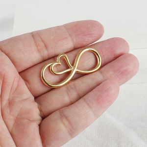 5 pezzi 18K PVD placcato oro acciaio inossidabile ciondoli infiniti per la creazione di gioielli collane pendenti accessori per gioielli - Product Image 2