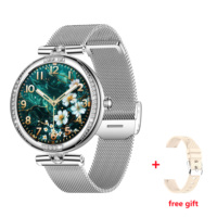 Reloj Inteligente NX17 PRO para Mujer, Monitoreo de Salud, Pantalla AMOLED de 1.19 Pulgadas, Resistente al Agua IP68, Llamadas Bluetooth, Reloj Inteligente de Moda para Dama