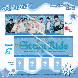 Enlace Total |   Pancarta Portátil de Doble Cara con Estampado de Kpop Stray Kids/Twice/Baby Monster, Regalo para Fans - Product Image 6