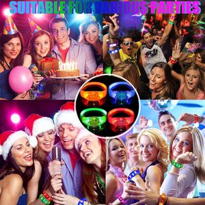 Pulsera LED para Fiestas, Pulsera LED Activada por Sonido, Pulsera LED con Control Remoto - Product Image 5
