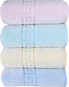 Ensemble de serviettes SPA style Dobby, logo jacquard, couleur unie, serviettes pour le corps et le visage, serviettes pour les mains, 100% coton biologique, respectueux de l'environnement - Product Image 4