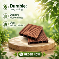 Plancher composite extérieur durable SINKO, prix direct usine EXW, terrasse WPC moderne antidérapante à trous carrés, idéal pour jardin et bord de piscine