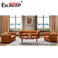Ekintop sectionnelles canapés meubles de salon canapé ensemble meubles de luxe italien antique canapé inclinable ensemble meubles