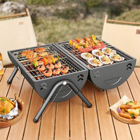 Gril à poulet en acier inoxydable robuste, barbecue au charbon de bois, fumoir à granulés, gril à gaz commercial avec couvercle