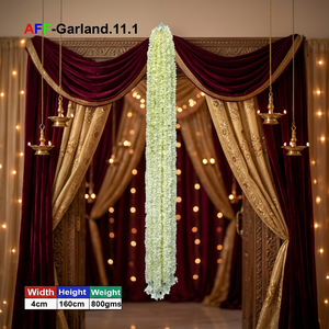 Artificial <b>Flower</b> Garland with Decorative Thread <b>Support</b> AFF-Garland-11.1 Price Rs.1200/10pcs - Product Image 2