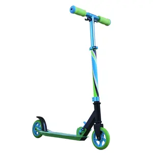 Sıcak satış farklı renk çocuklar için kauçuk kavrama ile 125mm tekerlekler Scooter spor mal