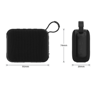 Mini haut-parleur Bluetooth sans fil portable, étanche, en tissu, pour l'extérieur, boîte audio stéréo, lecteur de son avec basses profondes, pour les voyages et le camping