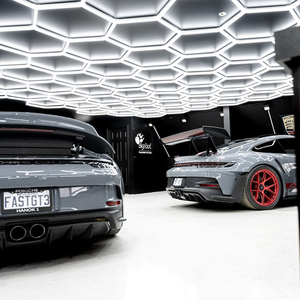 Lumières de travail de <span class=keywords><strong>garage</strong></span> LED 120v/220v personnalisées nouvelle barre hexagonale 6500k alimentation ca étanche - Product Image 2