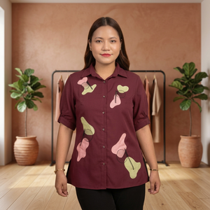 Chemise boutonnée tendance pour femme, pour un style effortless du matin à l'après-midi. Achetez directement auprès du fournisseur. - Product Image 3