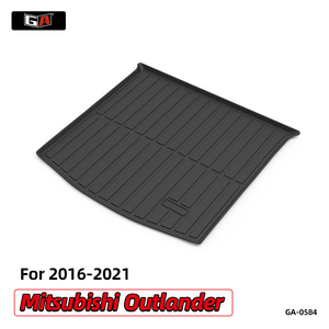 Tapis de coffre personnalisé en TPE antidérapant toutes saisons pour Mitsubishi <span class=keywords><strong>Outlander</strong></span> 2016-2021 <span class=keywords><strong>5</strong></span>/7 places, protection de coffre imperméable, vente OEM - Product Image 2