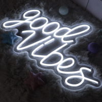 US Shipping LED Neon Light Neon Letters Expédition rapide Good Vibes Atmosphere Only Custom Neon Sign 3D LED Signage Indoor