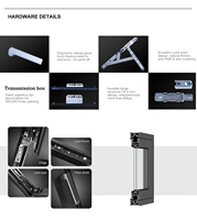 AOSTTER Puertas y Ventanas de Aluminio Personalizadas, Ventanas de Aluminio Modernas, Ventana de Aluminio