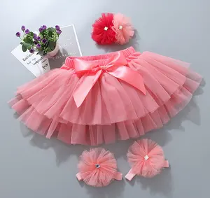 2020 tutu pantalones bombachos cortos ropa interior de bebé Diadema con pie flor Flor de algodón liso de bragas bloomer