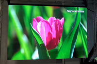 Écran LED Flexible et Mobile pour Publicité TV, Mur Vidéo Animé, Support de Bannières en Cascade GOB, 1080P 800 Nits