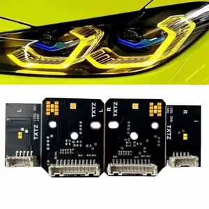 Set papan modul LED DRL kuning Lemon untuk bmw M3 G80 M4 G82 G83 G22 Aksesori Mobil lampu depan Laser