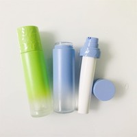 Bouteille sans air sous vide cosmétique en verre de luxe avec bouteille de pompe de lotion sans air en verre de 50ml 100ml 120ml