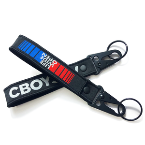Portachiavi con ricamo aereo personalizzato JDM Move Flight Tag per auto e moto accessorio portachiavi ricamato equipaggio - Product Image 4