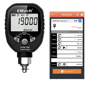 Medidor de vacío <span class=keywords><strong>digital</strong></span> inalámbrico <span class=keywords><strong>Elitech</strong></span>, medidor de presión de refrigerante HVAC Micron, fugas de temperatura para prueba de plástico - Product Image 4
