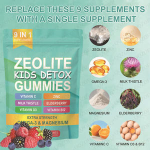 Venta caliente 9-en-1 Zeolite Gummy Kid Detox <span class=keywords><strong>Lingo</strong></span> con vitamina Zinc Mineral Suplemento Kid's Detox Gummies para inmunidad y bienestar - Product Image 3